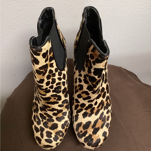 Gianni Bini Leopar Tall Ankle Boots - Picture 7 of 9